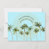 新しい住所フロリダヤシの木の移動 案内状 (正面)