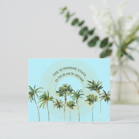 新しい住所フロリダヤシの木の移動 案内状 (スタンド正面)