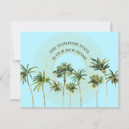 新しい住所フロリダヤシの木の移動 案内状