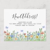 新しい住所フローラの移動のお知らせ 案内ポストカード (正面)