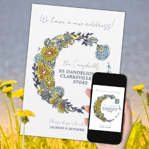 新しい住所フローラリースの移動案内 案内状