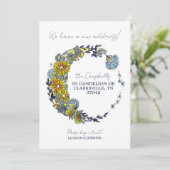 新しい住所フローラリースの移動案内 案内状 (スタンド正面)