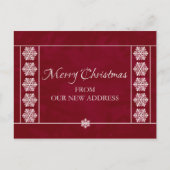 新しい住所ポストカードからのクリスマス シーズンポストカード (正面)