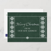 新しい住所ポストカードからのクリスマス シーズンポストカード (正面/裏面)