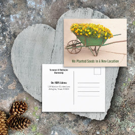 新しい住所マリゴールズインヴィンテージ手押し ポストカード