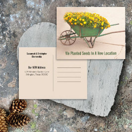 新しい住所マリゴールズインヴィンテージ手押し ポストカード