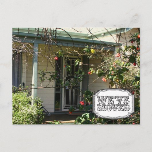 新しい住所ムービングハウスホームフォトポストカード 案内ポストカード (正面)