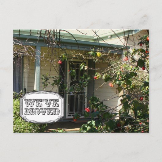 新しい住所ムービングハウスホームフォトポストカード 案内ポストカード (正面)
