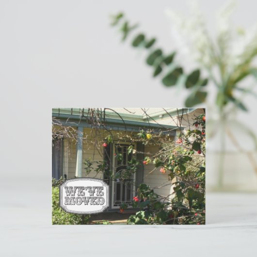 新しい住所ムービングハウスホームフォトポストカード 案内ポストカード (スタンド正面)