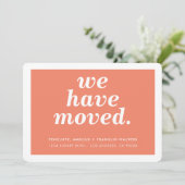 新しい住所モダンを移しミニマルた 案内状 (スタンド正面)