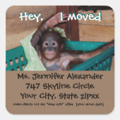 新しい住所モンキービジネス スクエアシール (正面)