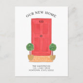 新しい住所レッドウォーターカラードア移動 案内ポストカード (正面)