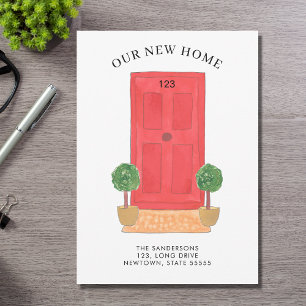 新しい住所レッドウォーターカラードア移動 案内状