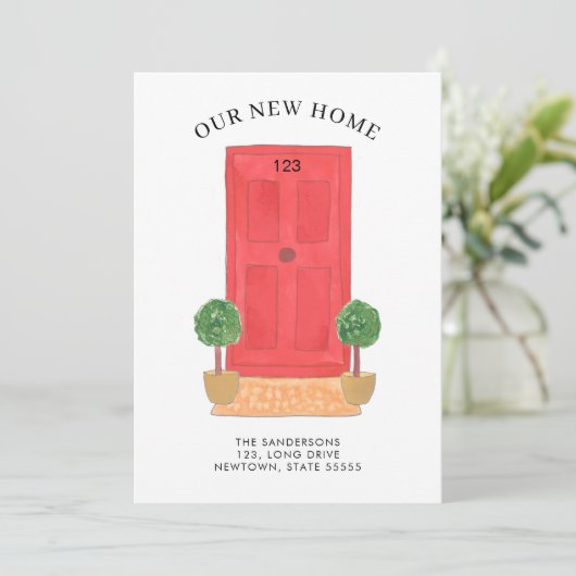 新しい住所レッドウォーターカラードア移動 案内状 (スタンド正面)