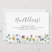 新しい住所ワイルドフラワーの移動告知 案内状 (正面)