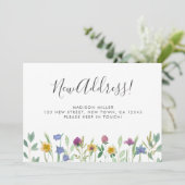 新しい住所ワイルドフラワーの移動告知 案内状 (スタンド正面)