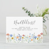 新しい住所ワイルドフラワーの移動告知 案内状 (スタンド正面)