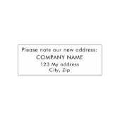 新しい住所会社 セルフインキングスタンプ (デザイン)