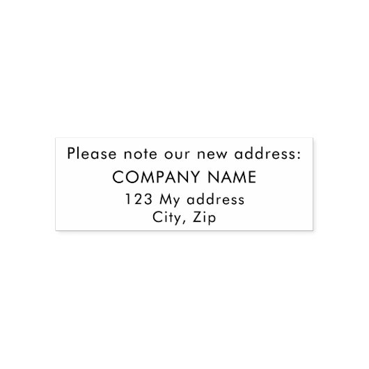 新しい住所会社 セルフインキングスタンプ (デザイン)