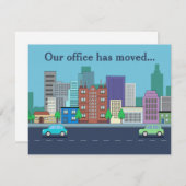 新しい住所引っ越しのお知らせ 案内状 (正面/裏面)