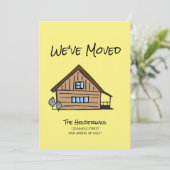 新しい住所引っ越しましたの移動案内 カード (スタンド正面)