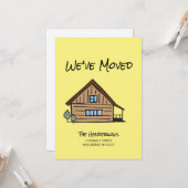 新しい住所引っ越しましたの移動案内 カード (正面/裏面インサイチュ)