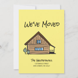 新しい住所引っ越しましたの移動案内 カード