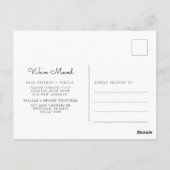 新しい住所引っ越しましたの移動案内 ポストカード (裏面)