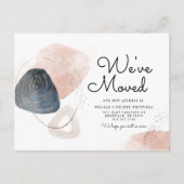 新しい住所引っ越しましたの移動案内 ポストカード (正面)