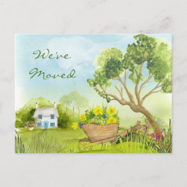 新しい住所引っ越しましたはがき 案内ポストカード