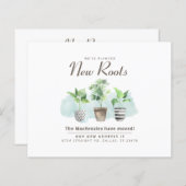 新しい住所引っ越しましたハウスのお知らせ (正面/裏面)