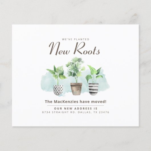 新しい住所引っ越しましたハウスのお知らせ (正面)