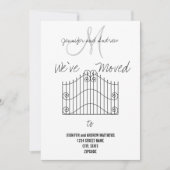 新しい住所発表への引っ越しました 案内状 (正面)