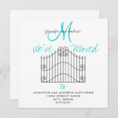 新しい住所発表への引っ越しました 案内状 (正面/裏面)