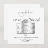 新しい住所発表への引っ越しました 案内状 (正面/裏面)