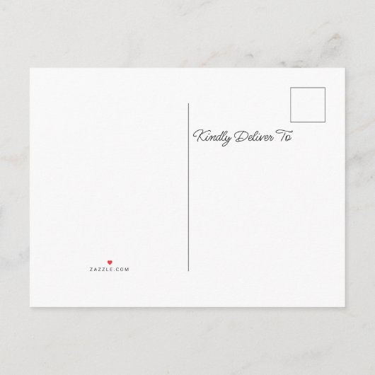 新しい住所秋の引越し案内はがき 案内ポストカード (裏面)