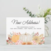 新しい住所秋の移動案内 案内状 (スタンド正面)