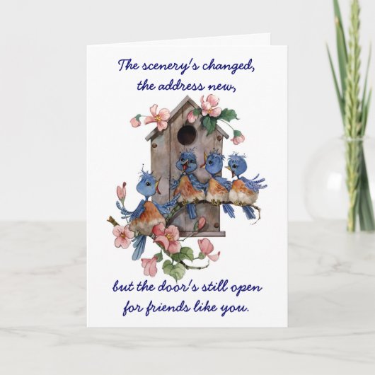 新しい住所 – カード (正面)