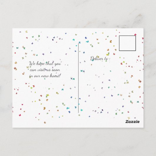 新しい住所 ポストカード (裏面)