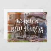 新しい住所|写モダン真引っ越し案内 インビテーションポストカード (正面/裏面)