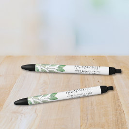 新しい住所(勤務先) 黒ボールペン