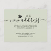 新しい住所 犬の引っ越し 案内ポストカード (正面)