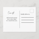 新しい住所、砂漠の風景を移動 ポストカード (裏面)