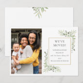 新しい住所 転居のお知らせ 写真入り 案内状 (正面/裏面)