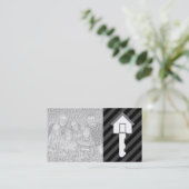 新しい住所annoucementの家鍵 名刺 (スタンド正面)