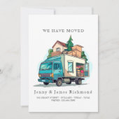 新しい住所Iトラック移動ホーム 案内状 (正面)