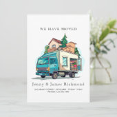 新しい住所Iトラック移動ホーム 案内状 (スタンド正面)