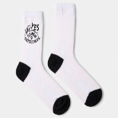 新しい体験にイエスを (黒文字) ソックス (右)