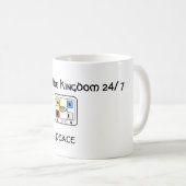 新しい作成の平和マグ11oz コーヒーマグカップ (正面右)