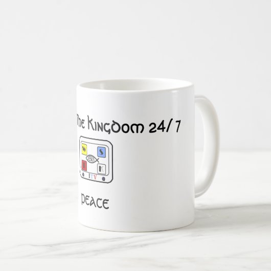 新しい作成の平和マグ11oz コーヒーマグカップ (正面右)